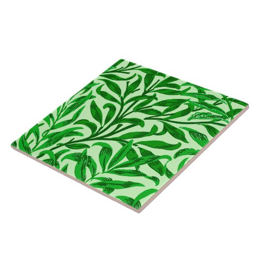 William Morris-Weide-Ast, Smaragdgrün Fliese (Seite)