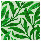 William Morris-Weide-Ast, Smaragdgrün Stoff (Nahaufnahme)