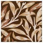 William Morris-Weide-Ast, Taupe und Brown Stoff (Nahaufnahme)