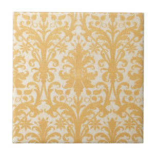 William Morris Weide & Gold Damast Luxus Fliese