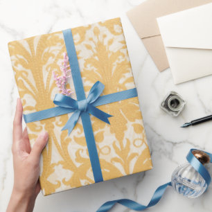 William Morris Weide & Gold Damast Luxus Geschenkpapier