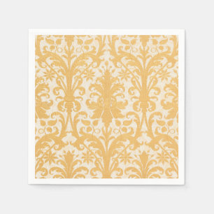 William Morris Weide & Gold Damast Luxus Serviette