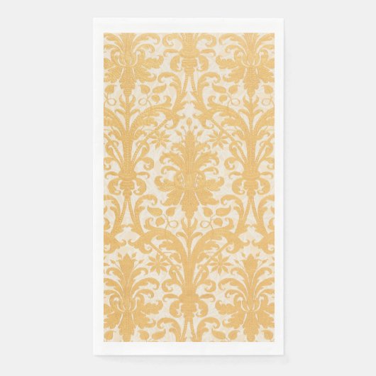 William Morris Weide & Gold Damast Luxus Serviette (Vorderseite)