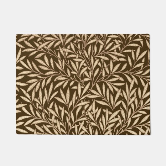 William Morris-Weide-Muster, Brown und Beige Fußmatte (Vorderseite)