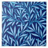 William Morris-Weide-Muster, Kobalt-Blau Fliese (Vorderseite)