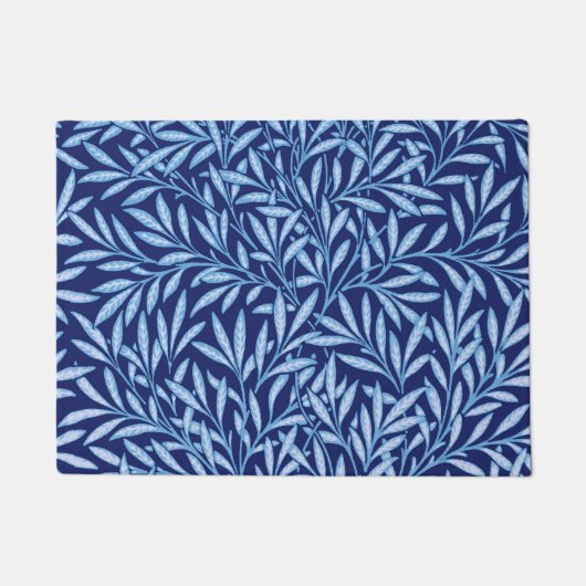 William Morris-Weide-Muster, Kobalt-Blau Fußmatte (Vorderseite)