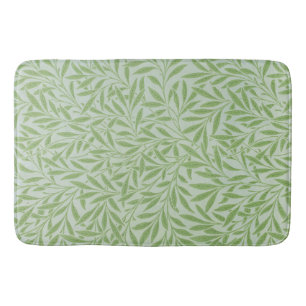 William Morris Weidenblüten Klassisches Grün Badematte