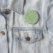 William Morris Weidenblüten Klassisches Grün Button (Beispiel)