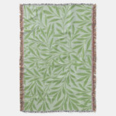 William Morris Weidenblüten Klassisches Grün Decke (Vorderseite Vertikal)