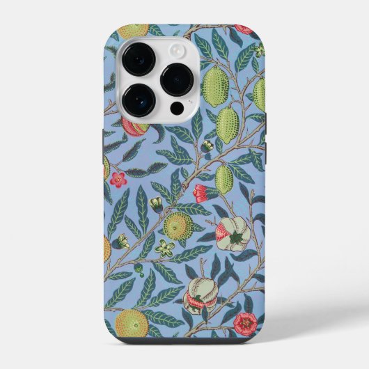 William Morris Weidenfrucht oder Granatapfel botan iPhone Hülle (Rückseite)