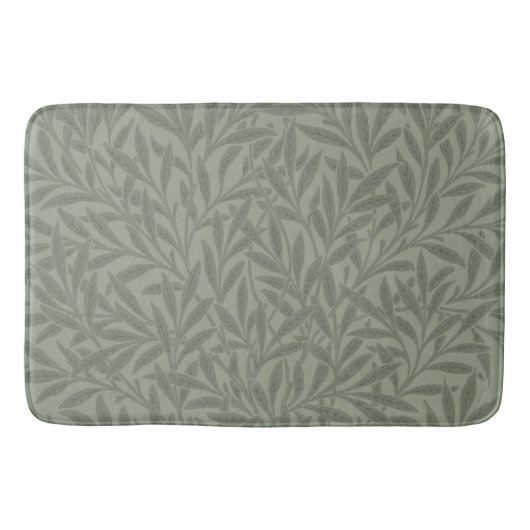 William Morris Weidenmuster Antik Hellgrün Badematte (Vorderseite)