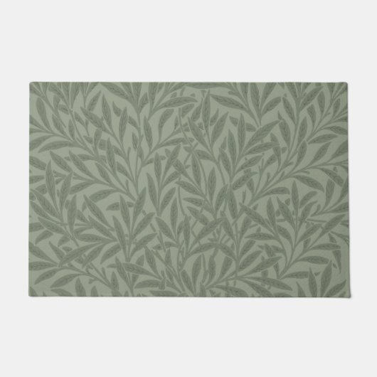 William Morris Weidenmuster Antik Hellgrün Fußmatte (Vorderseite)
