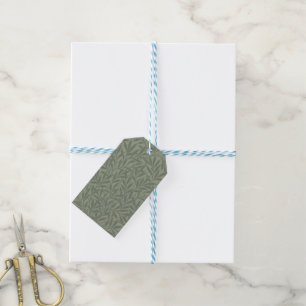 William Morris Weidenmuster Antik Hellgrün Geschenkanhänger