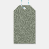 William Morris Weidenmuster Antik Hellgrün Geschenkanhänger (Vorderseite)