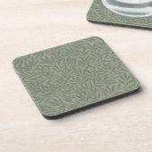 William Morris Weidenmuster Antik Hellgrün Getränkeuntersetzer (Linke Seite)