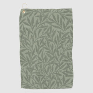William Morris Weidenmuster Antik Hellgrün Golfhandtuch