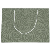 William Morris Weidenmuster Antik Hellgrün Große Geschenktüte (Vorderseite)