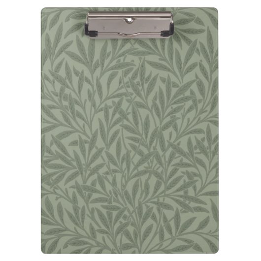 William Morris Weidenmuster Antik Hellgrün Klemmbrett (Vorderseite)