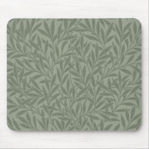 William Morris Weidenmuster Antik Hellgrün Mousepad