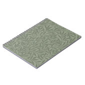 William Morris Weidenmuster Antik Hellgrün Notizblock (Linke Seite)