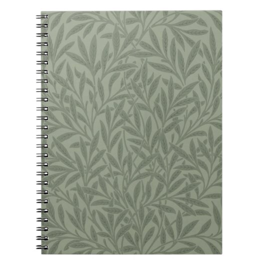 William Morris Weidenmuster Antik Hellgrün Notizblock (Vorderseite)