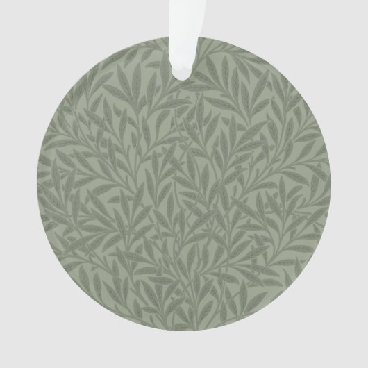 William Morris Weidenmuster Antik Hellgrün Ornament (Vorderseite)