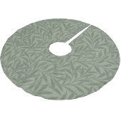 William Morris Weidenmuster Antik Hellgrün Polyester Weihnachtsbaumdecke (Schrägansicht)
