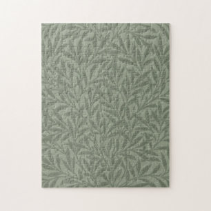 William Morris Weidenmuster Antik Hellgrün Puzzle