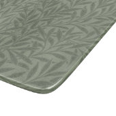William Morris Weidenmuster Antik Hellgrün Schneidebrett (Ecke)