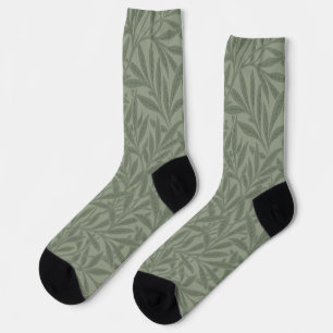 William Morris Weidenmuster Antik Hellgrün Socken