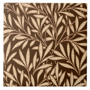 William Morris Weidenmuster, Braun und Beige Fliese