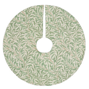 William Morris Weidenzweig Garten Blumen Klassiker Polyester Weihnachtsbaumdecke