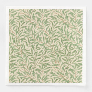 William Morris Weidenzweig Gartenblume Klassiker Serviette