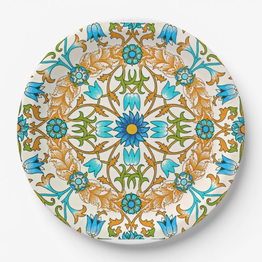 William Morris - Wein, berühmtes Muster, Pappteller (Vorderseite)