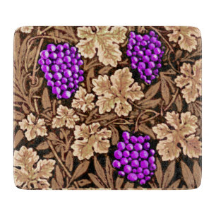 William Morris Weinrebe, Braun und Violett Schneidebrett