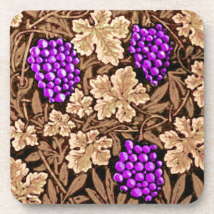 William Morris Weinrebe, Braun und Violett Untersetzer