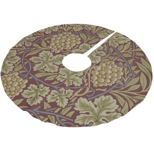 William Morris Weinroute Mendrisiotto Polyester Weihnachtsbaumdecke (Schrägansicht)
