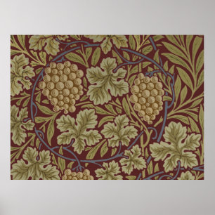 William Morris Weinroute Mendrisiotto Poster