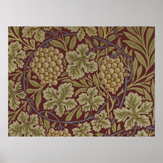 William Morris Weinroute Mendrisiotto Poster (Vorne)