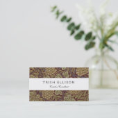 William Morris Weinroute Mendrisiotto Visitenkarte (Stehend Vorderseite)