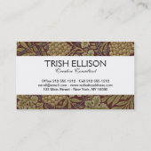 William Morris Weinroute Mendrisiotto Visitenkarte (Rückseite)