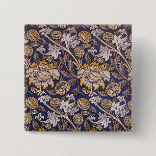 William Morris Wey Floral Arts Crafts Tapete Button