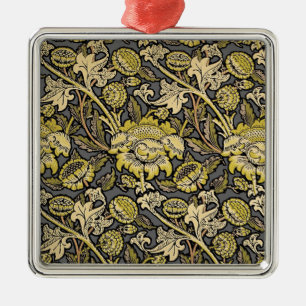 William Morris Wey Floral Arts Crafts Tapete Silbernes Ornament