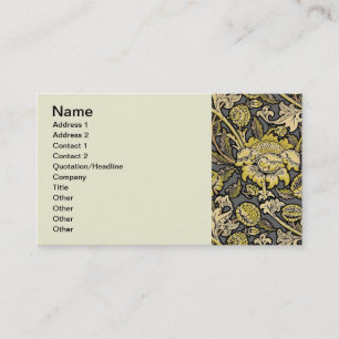 William Morris Wey Floral Arts Crafts Tapete Visitenkarte