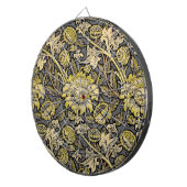 William Morris Wey Floral Wallpaper Dartscheibe (Vorderseite rechts)