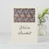 William Morris Wey Floral Wallpaper Einladung (Stehend Vorderseite)
