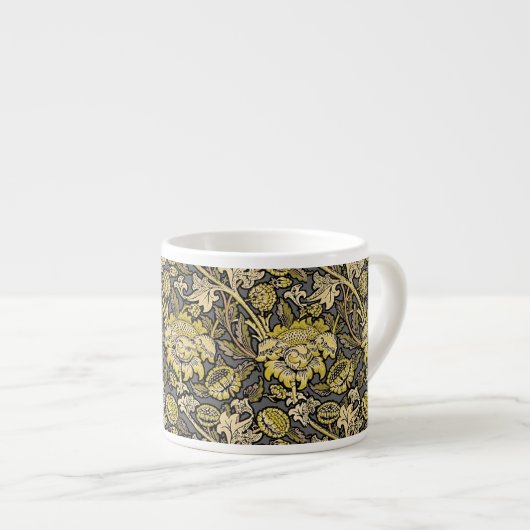 William Morris Wey Floral Wallpaper Espressotasse (Vorderseite Rechts)