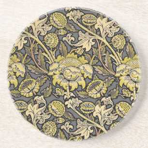 William Morris Wey Floral Wallpaper Getränkeuntersetzer