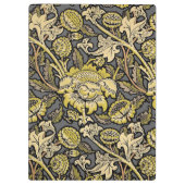 William Morris Wey Floral Wallpaper Klemmbrett (Rückseite)