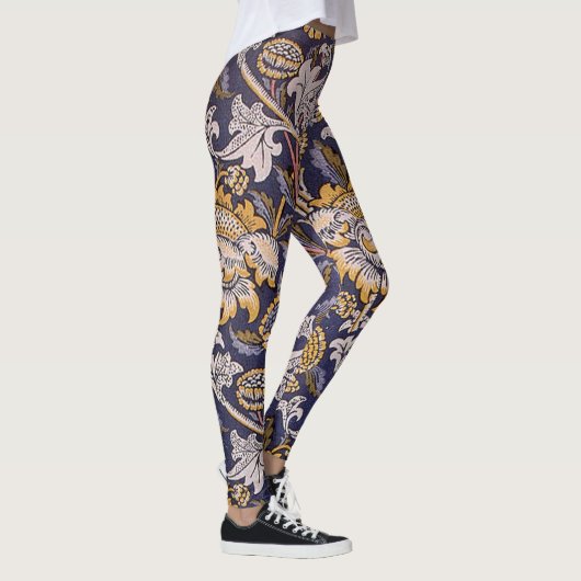 William Morris Wey Floral Wallpaper Leggings (Rechts)